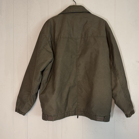 Vintage CODE BLUE Genuine Brand Men’s Khaki Cotton Quilted Work Jacket - Picture 4 of 17